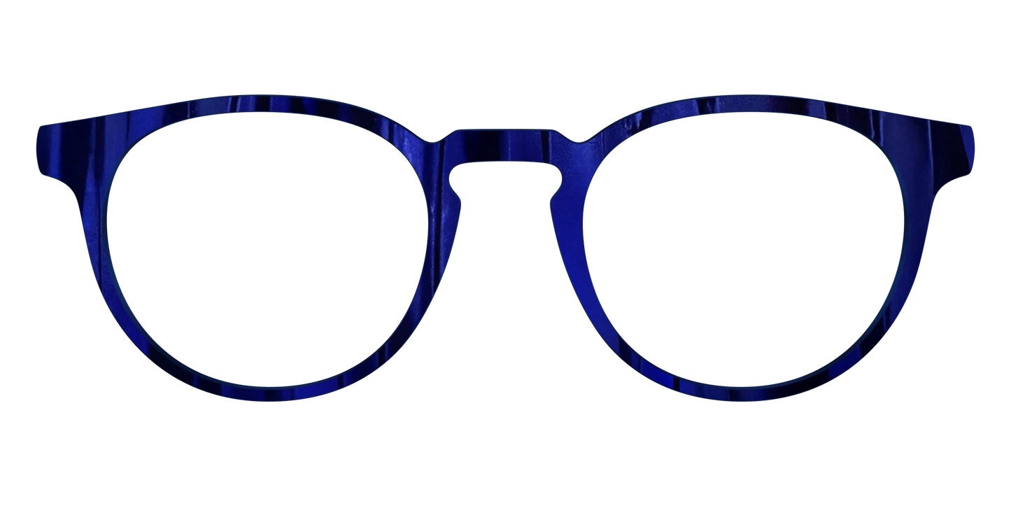 The Indigo Moire Stripes
