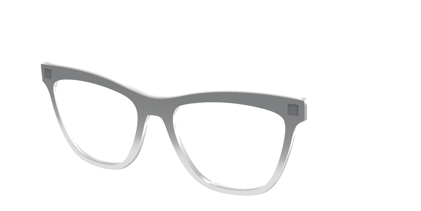 The Charcoal to Light Gray Gradient Crystal