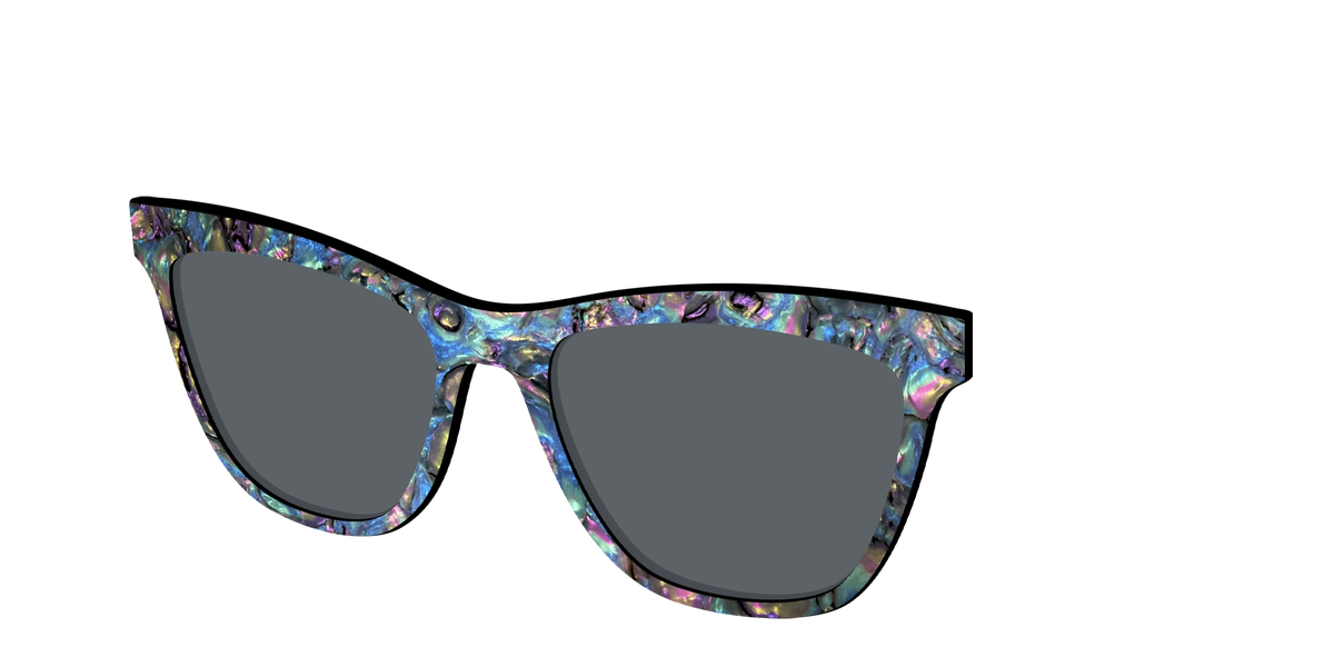 The Polarized Midnight Abalone Sun Top