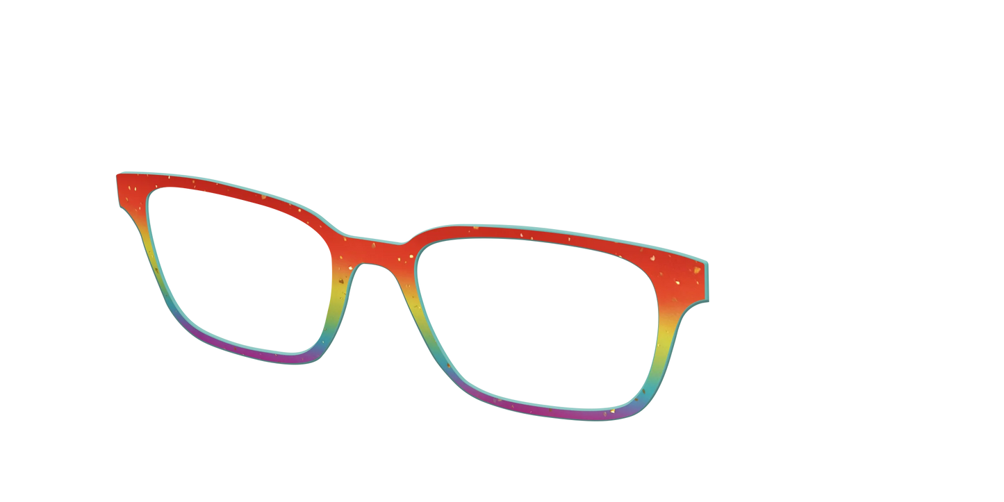 The Spectrum Gradient with Gold Flakes