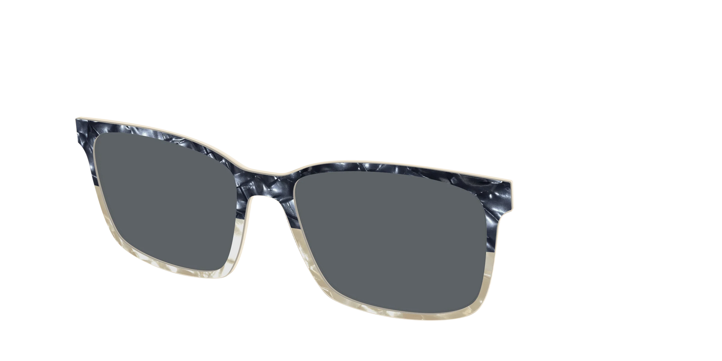 The Polarized Navy to Taupe Pearl Split Sun Top