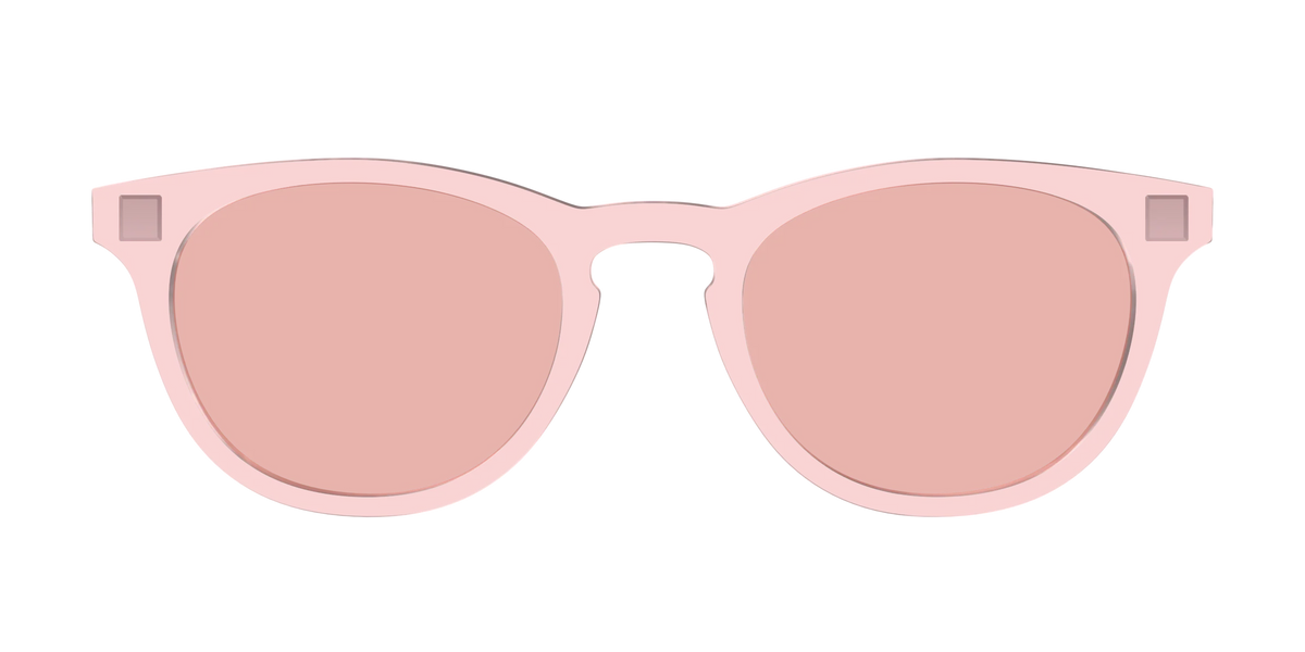 The Pink Crystal With Coral Pink Lens