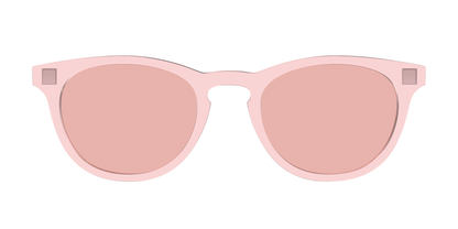 The Pink Crystal With Coral Pink Lens