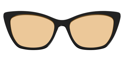 The Black With Umber Brown Lens