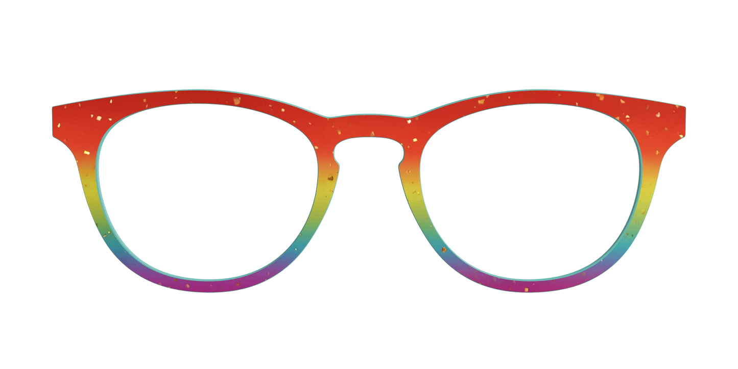 The Spectrum Gradient with Gold Flakes