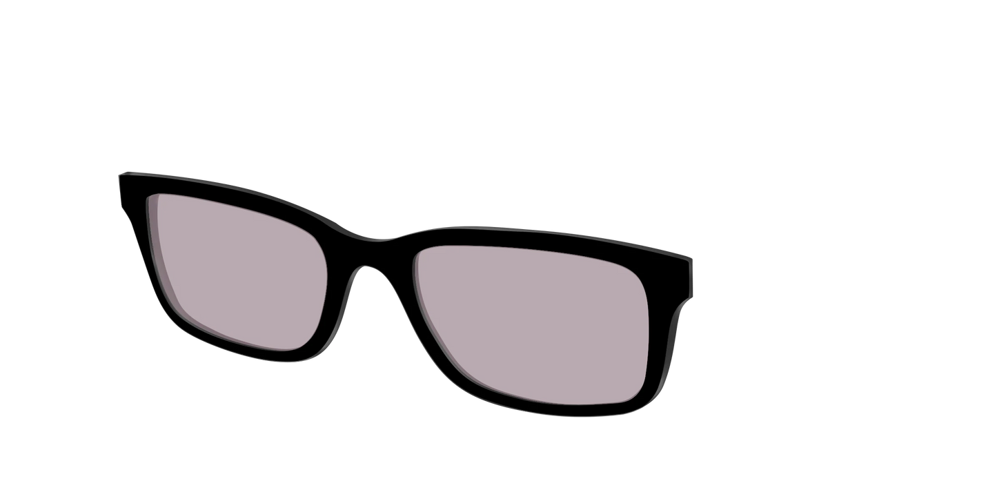 The Black with Gray Gaming Lens