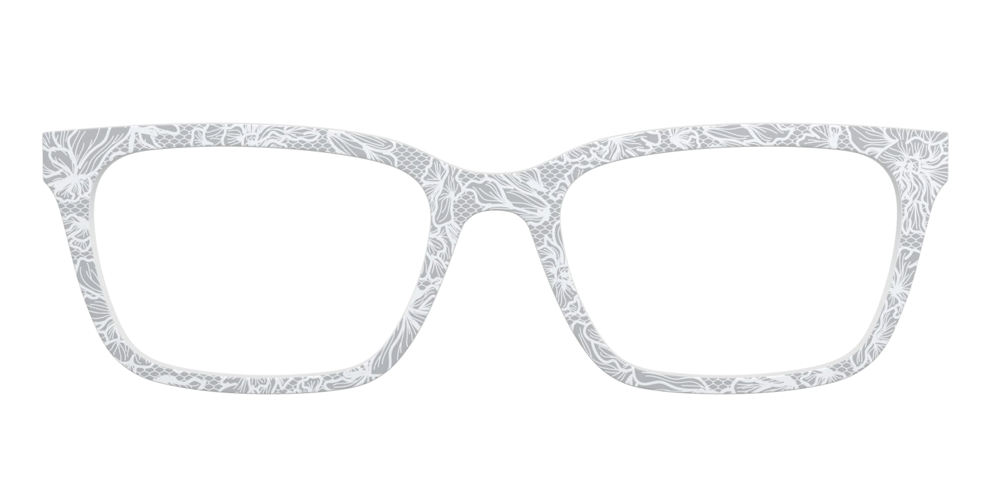 The Pale Gray Floral Lace