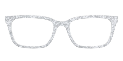 The Pale Gray Floral Lace