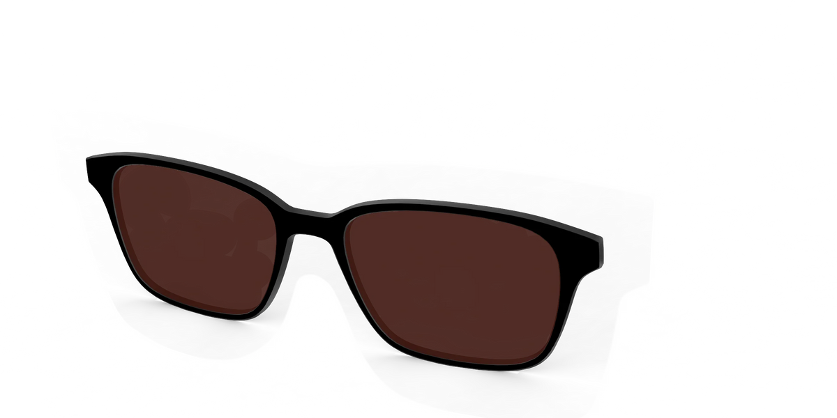The Black with Brown Golf Lens