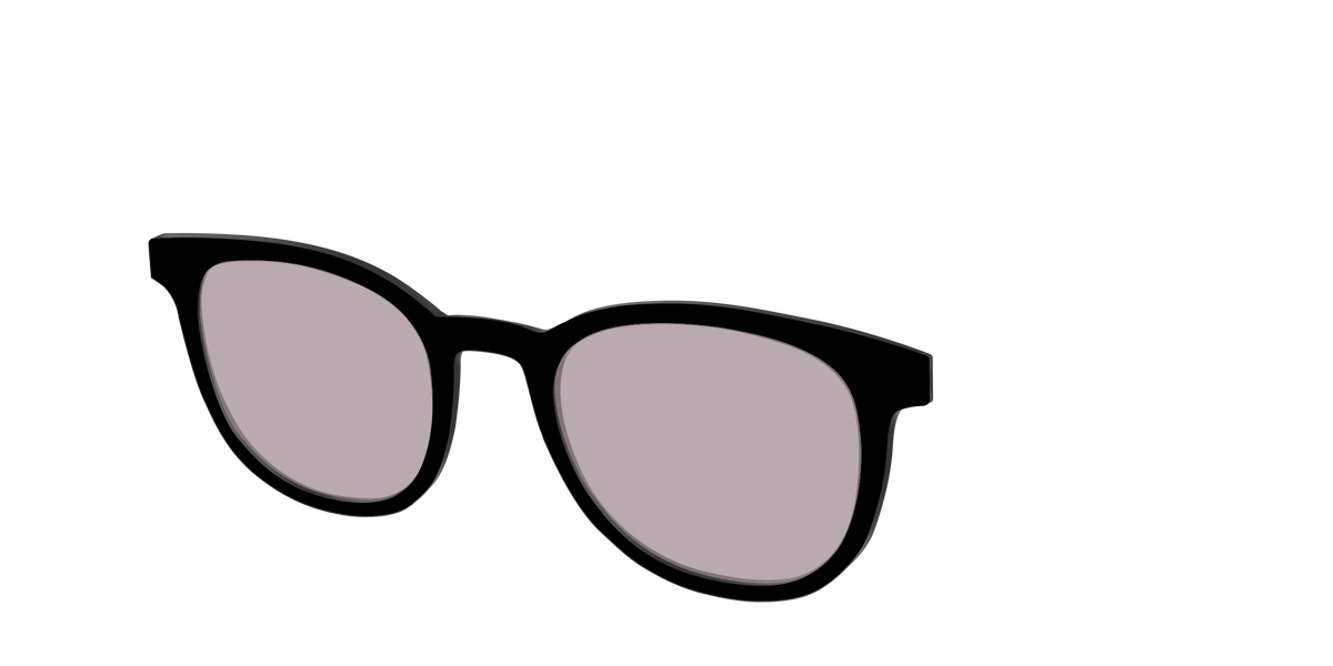 The Black with Gray Gaming Lens