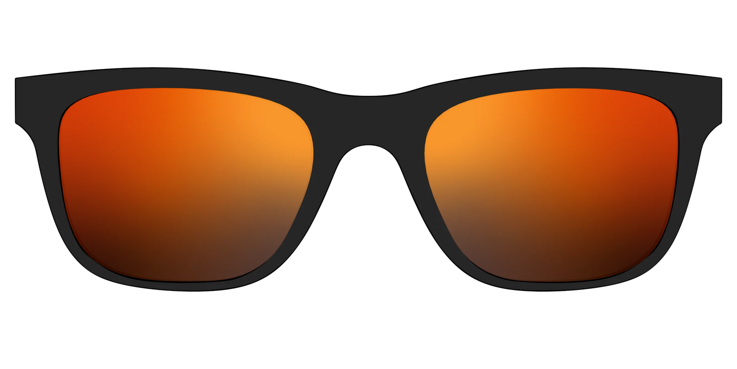 The Polarized Orange Reflective Sun Top