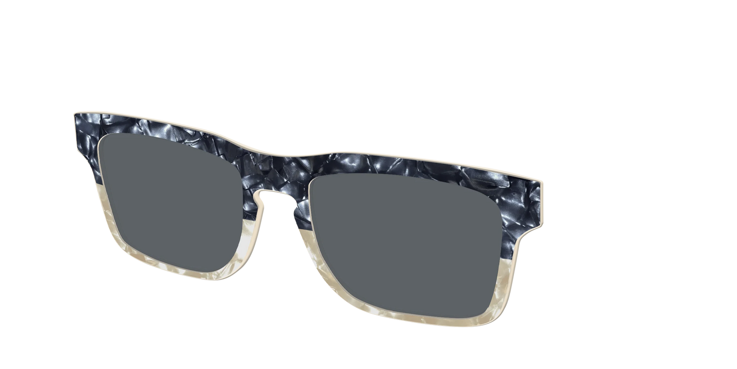 The Polarized Navy to Taupe Pearl Split Sun Top