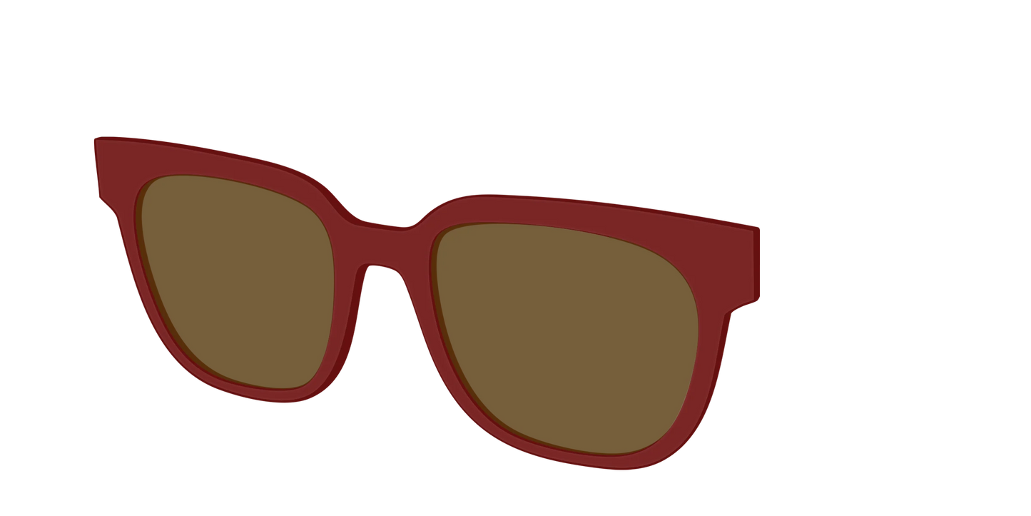 The Polarized Burgundy Sun Top