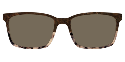 The Polarized Dark Oak Tortoise Split Sun Top