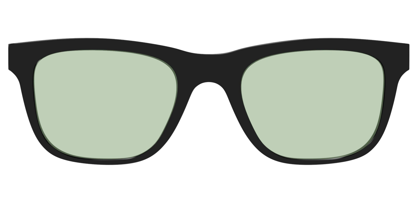 The Black With Sage Green Lens
