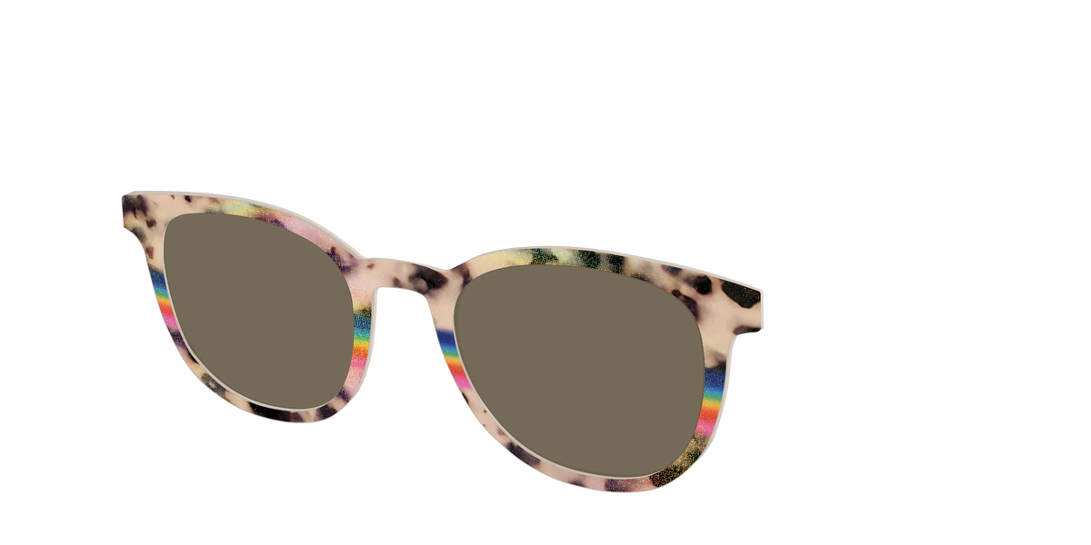 The Polarized Prism Split Tortoise Sun Top