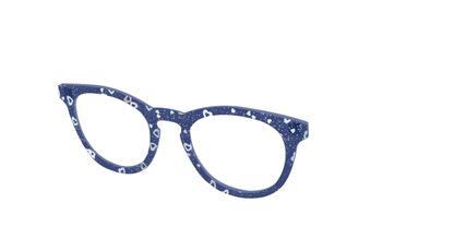 The Denim Heart Glitter Crystal