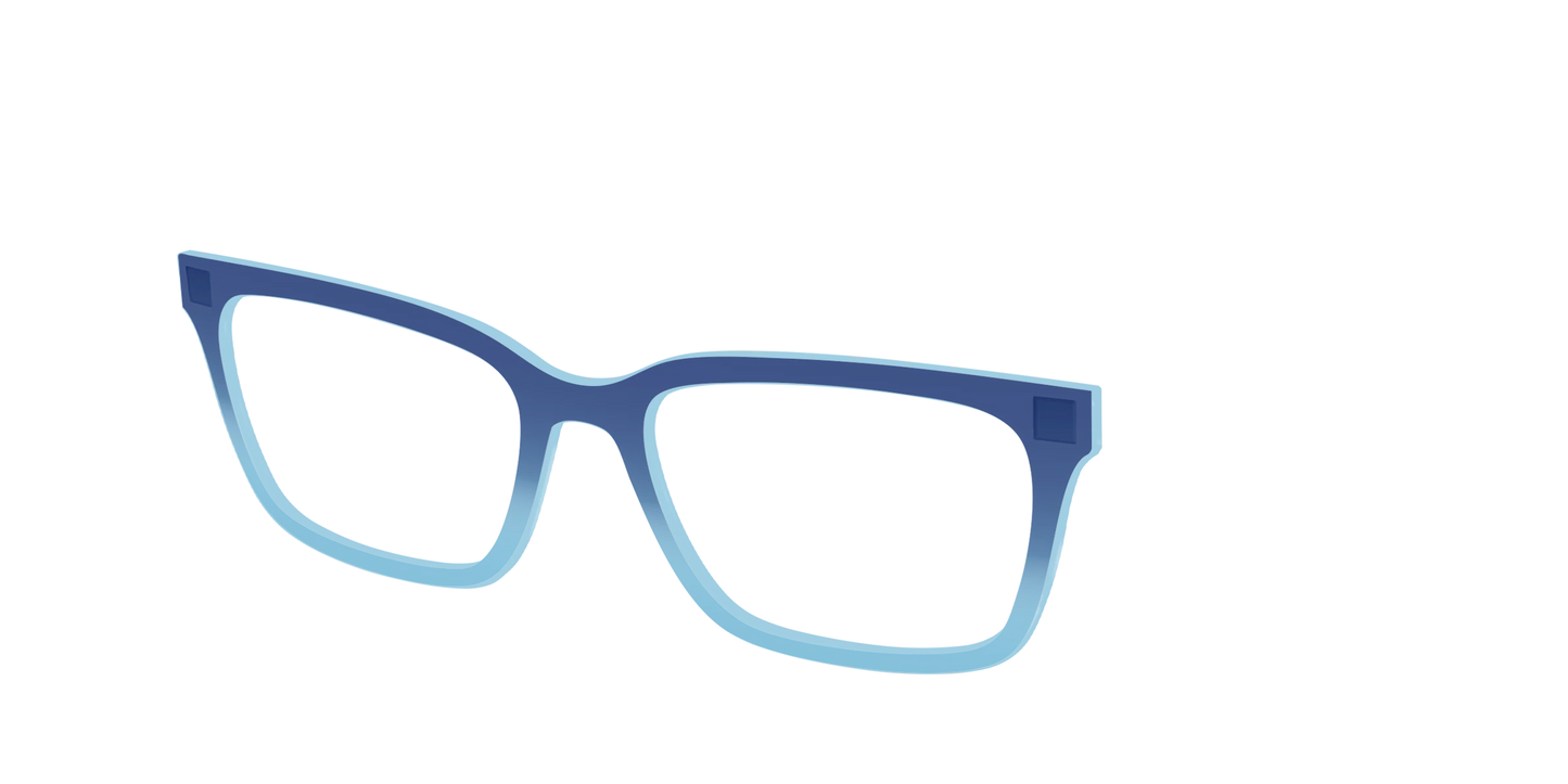 The Indigo to Sky Blue Gradient Crystal