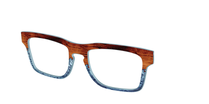 The Blue Wood Waves Crystal