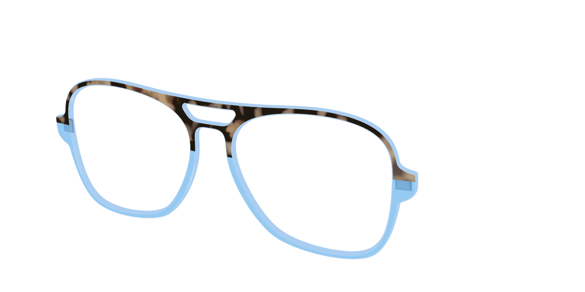 The Denim Tortoise Crystal Split