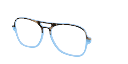 The Denim Tortoise Crystal Split