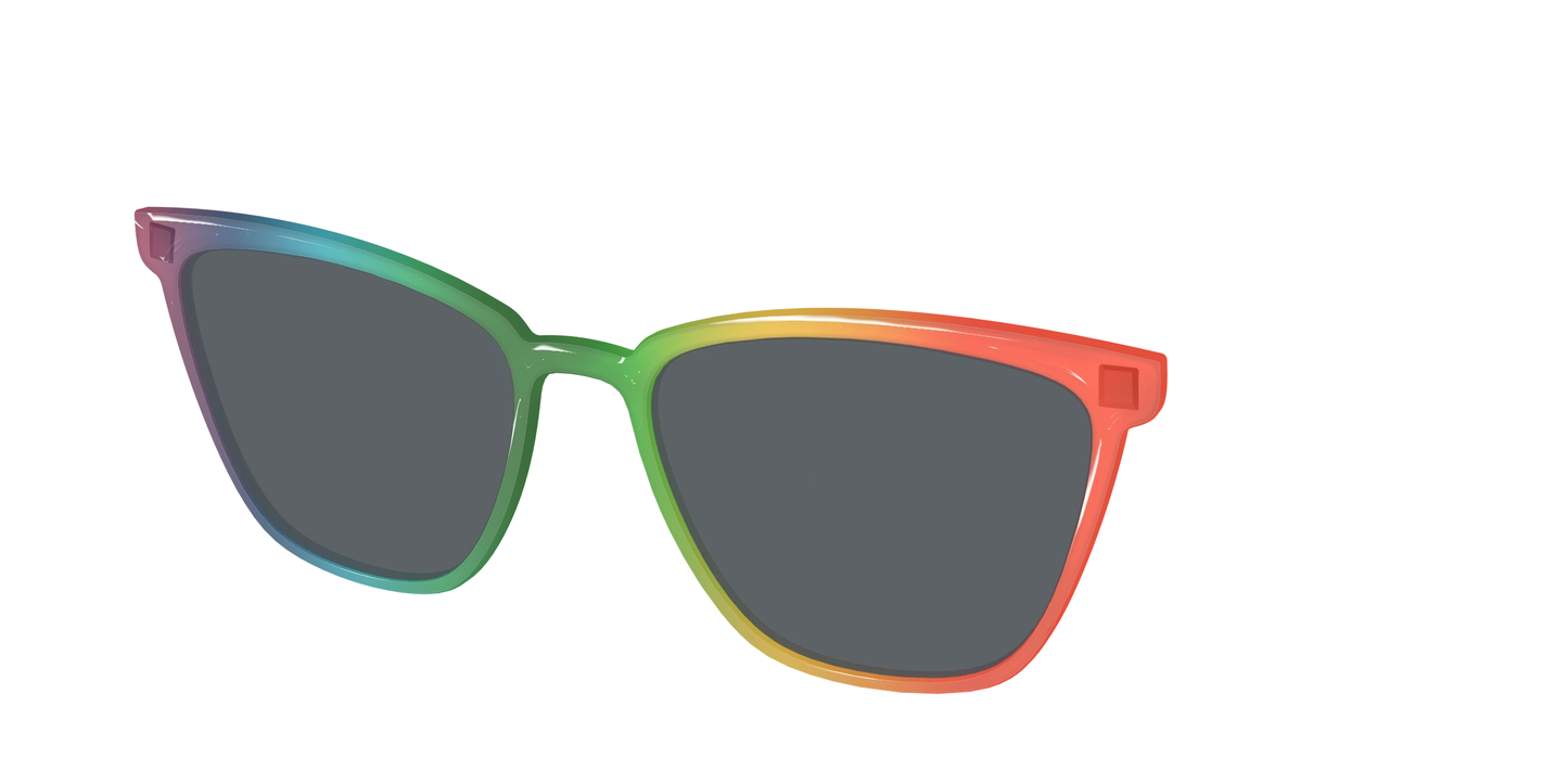The Polarized Rainbow Gradient Sun Top