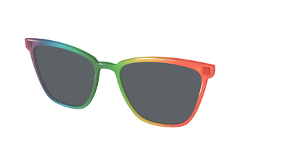 The Polarized Rainbow Gradient Sun Top