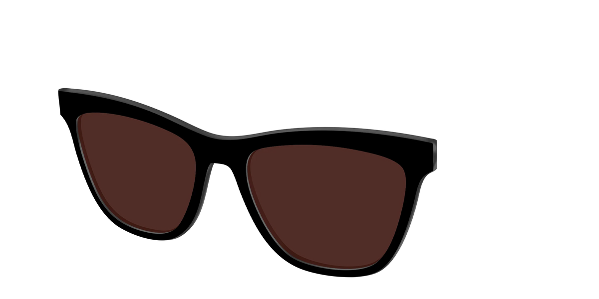 The Black with Brown Golf Lens
