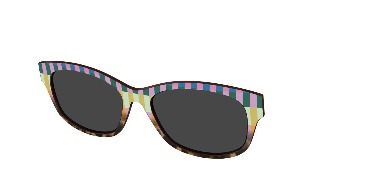 The Polarized Summer Stripes Tortoise Sun Top