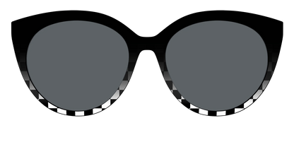 The Polarized Checkerboard Fade Sun Top