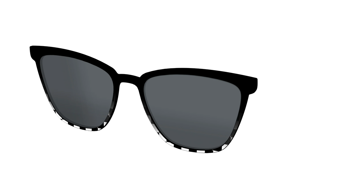 The Polarized Checkerboard Fade Sun Top