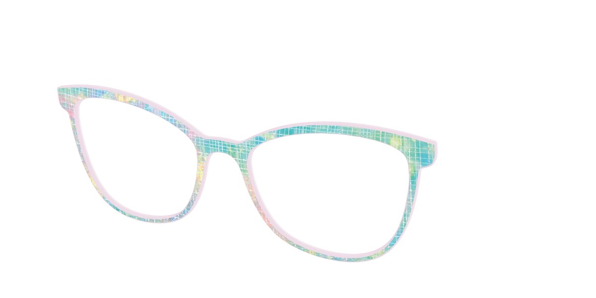 The Pastel Gradient with Holographic Hatching