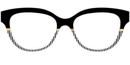 The Chic Stripes Crystal with Gold Foil