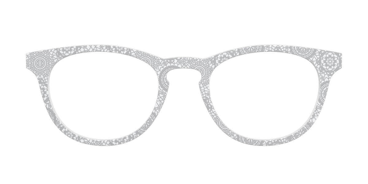 The Pale Gray Medallion Lace