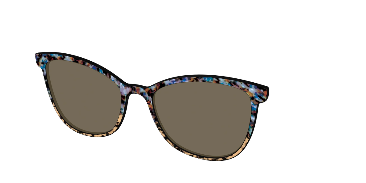The Polarized Oasis Tortoise Split Sun Top