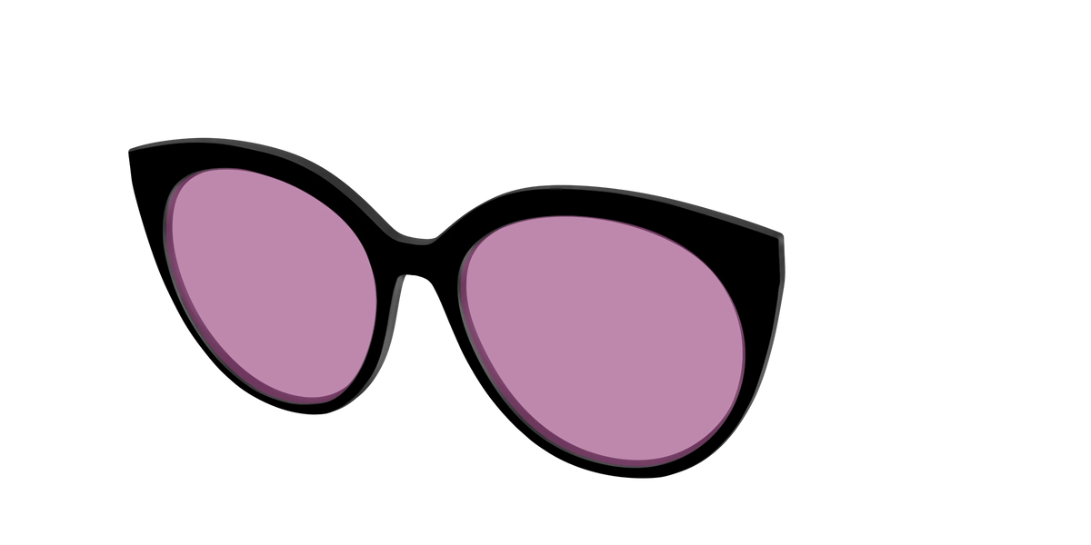 The Black with Pink Racquet Sport Lens