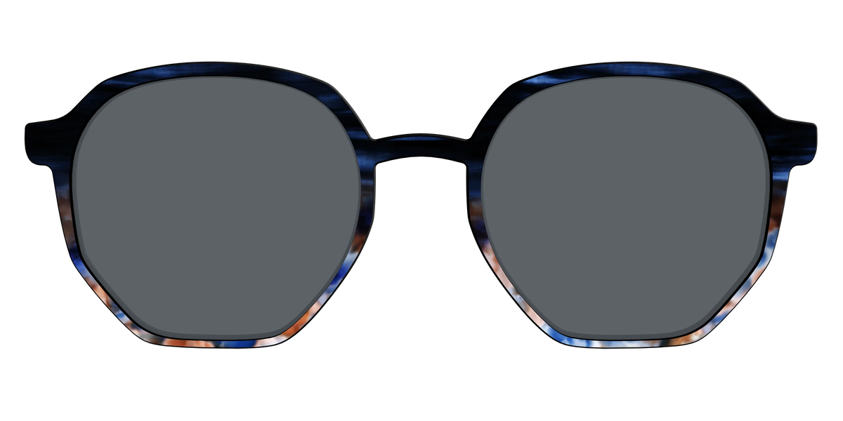 The Polarized Blue Horn Tortoise Sun Top