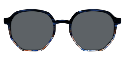 The Polarized Blue Horn Tortoise Sun Top