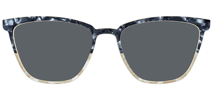 The Polarized Navy to Taupe Pearl Split Sun Top