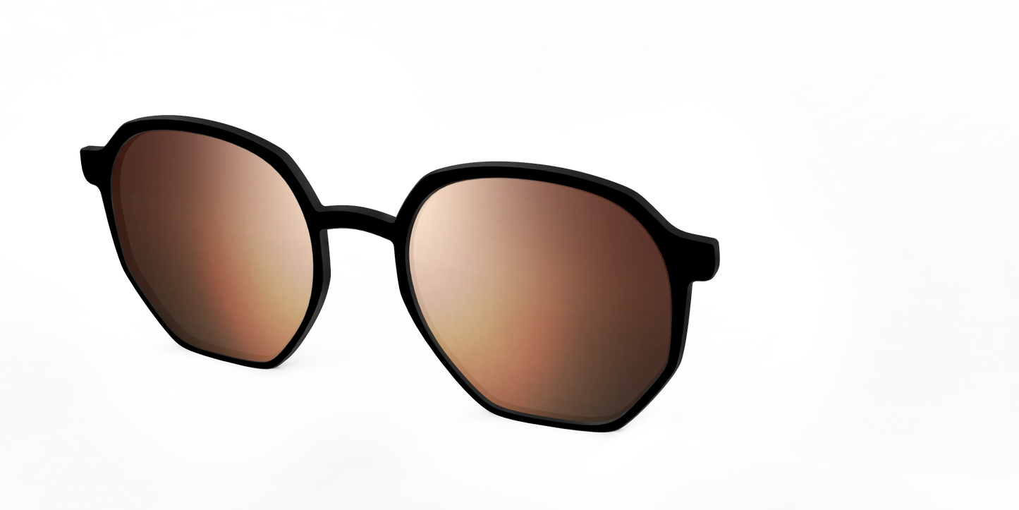 The Polarized Gold Reflective Sun Top