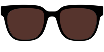 The Black with Brown Golf Lens
