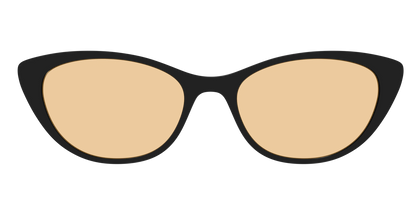 The Black With Umber Brown Lens