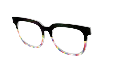 The Chic Pride Stripes Crystal with Gold Foil