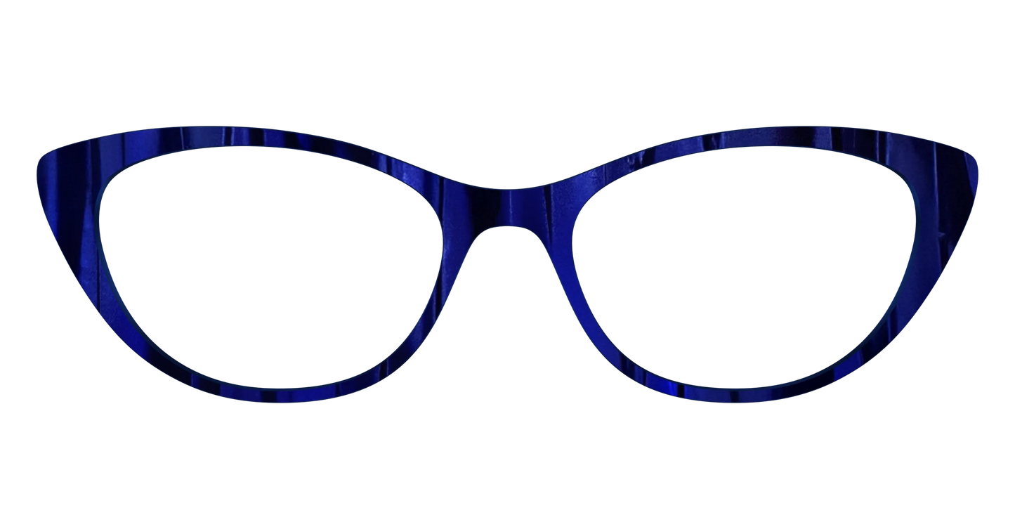The Indigo Moire Stripes
