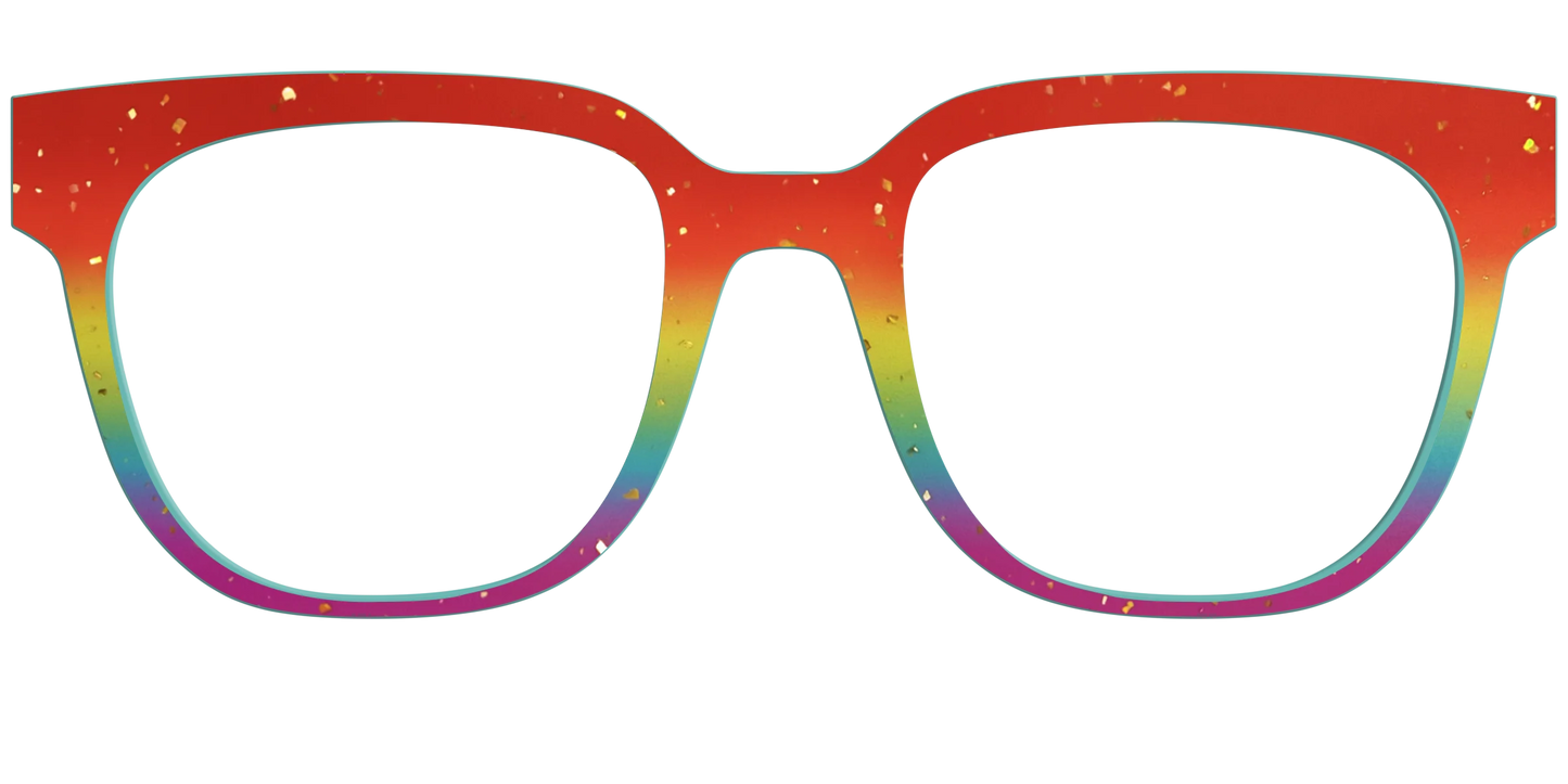 The Spectrum Gradient with Gold Flakes