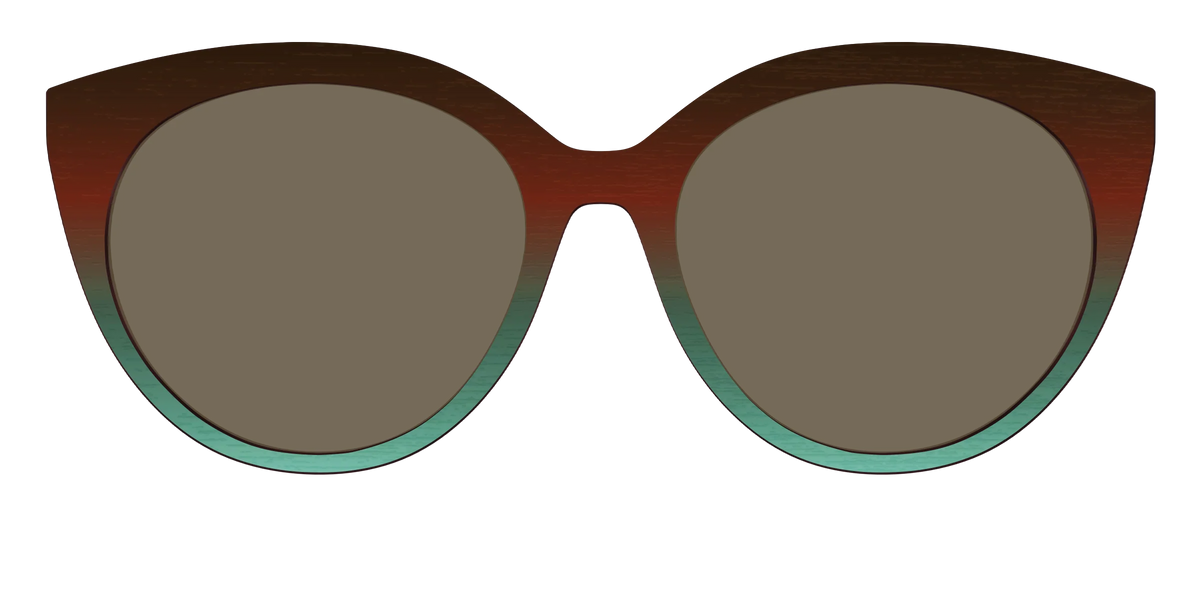 The Polarized Mahogany to Juniper Woodgrain Sun Top