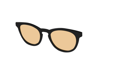 The Black With Umber Brown Lens