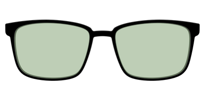 The Black With Sage Green Lens