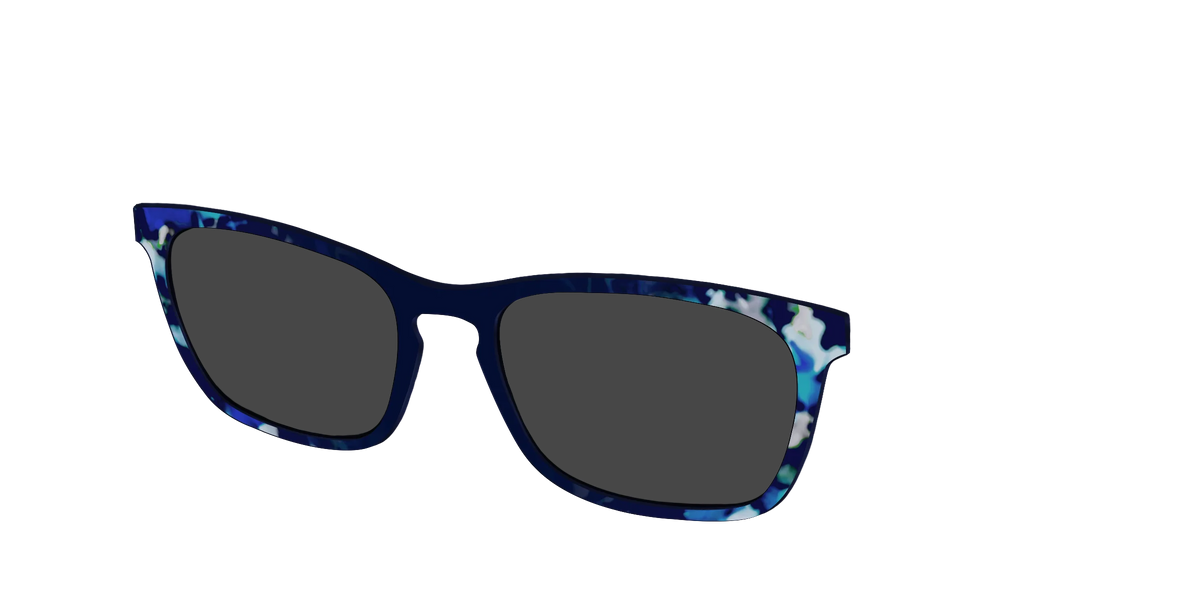 The Polarized Indigo Tortoise Sun Top