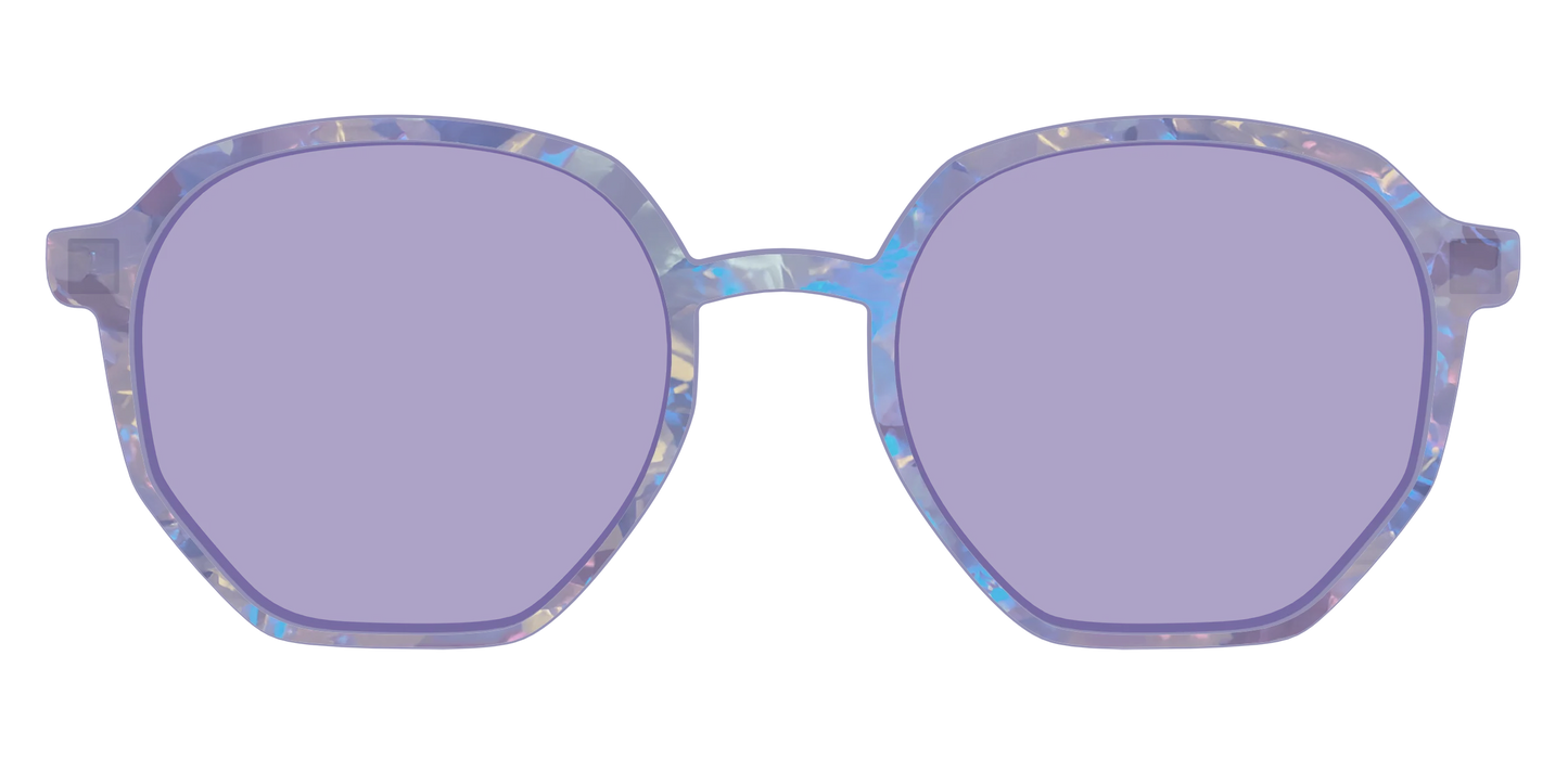 The Lavender Pearl Tort With Celestial Purple Lens